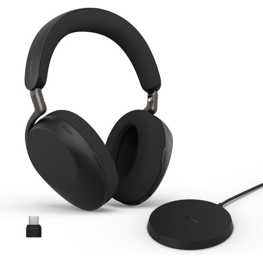Casque réducteur de bruit active Jabra Evolve3 85 Duo Noir USB-A avec base usb c avec socle