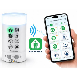 Lampe flash connectée répéteur TConnect Lisa Signolux sonnerie puissante