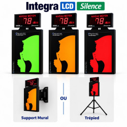 Afficheur de bruit Integra LCD Silence avec micro et support de fixation