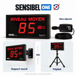 Afficheur de bruit numérique Sensibel One avec micro (sans historique)