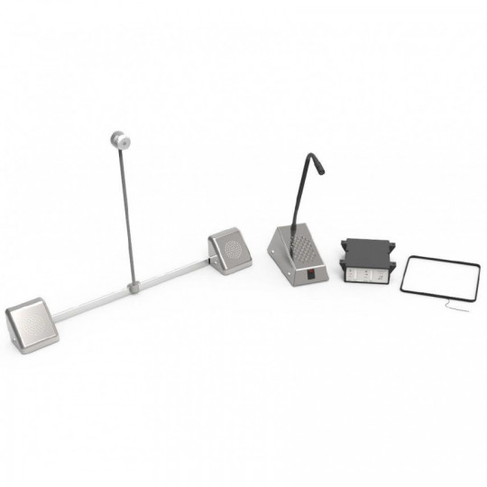 Interphone de guichet STS-K060 Slimline avec barre micro central design