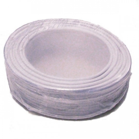 100m Cable boucle magnétique h07V-K 1.5mm2 blanc