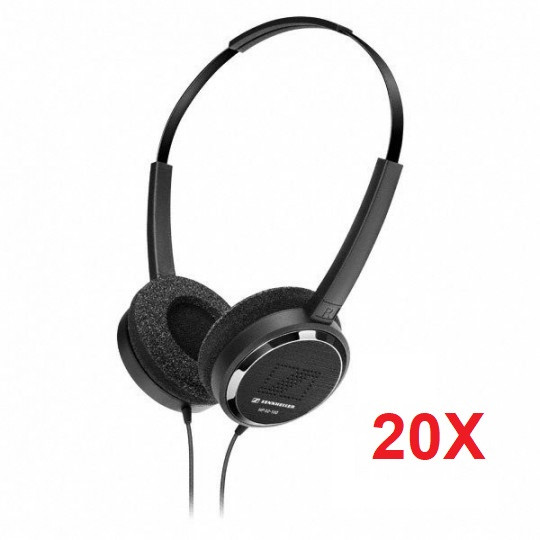 HP 02-100 Lot de 20 casques audio stéréo léger supra-aural