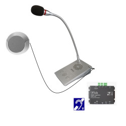 Interphone de guichet numérique OP-6510B pour hygiaphone avec boucle magnétique