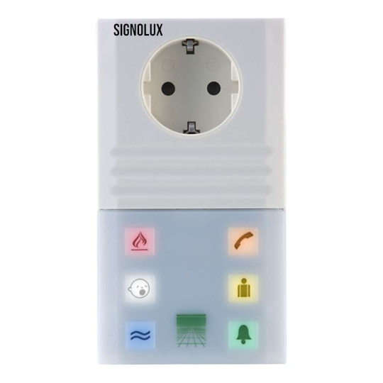 Lampe-flash signolux avec prise intégrée
