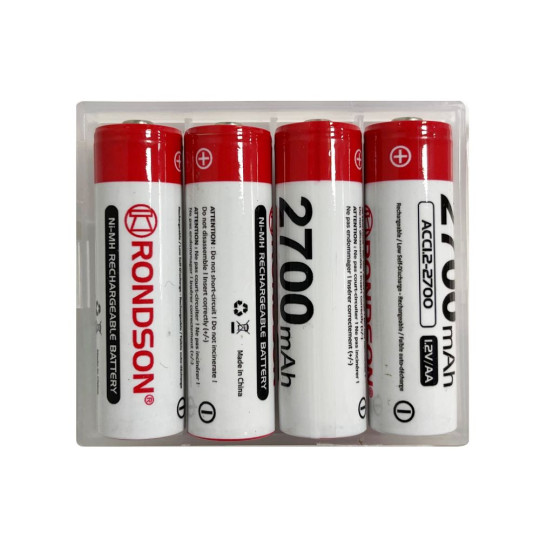 Pack de 50 accus rechargeables NiMh 1.2V-2700mAH