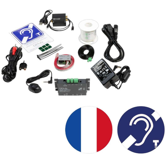 Kit complet Boucle magnétique DCL20 TV micro surface