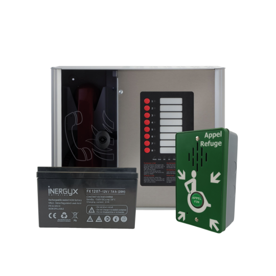Kit EAS Complet avec 6 Postes Secondaire Saillie et Accessoires KS-EAS6S